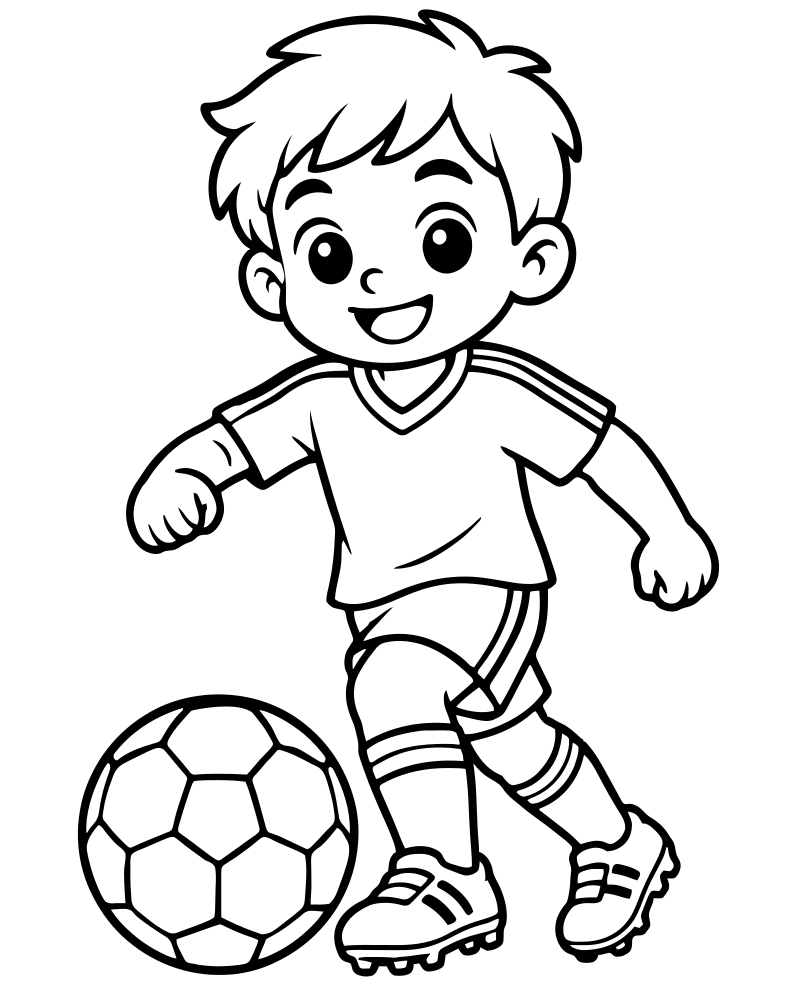 Football Pattern — free printable Football coloring page for kids