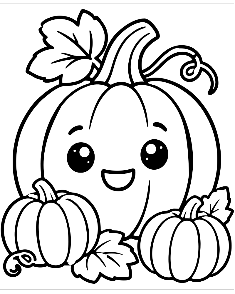 Pumpkin Patch — free printable Pumpkin coloring page for kids