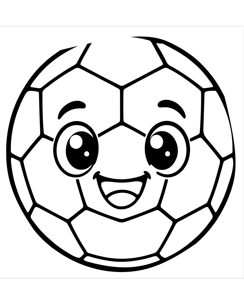 Soccer Ball Pattern picture to color — Soccer coloring page for kids