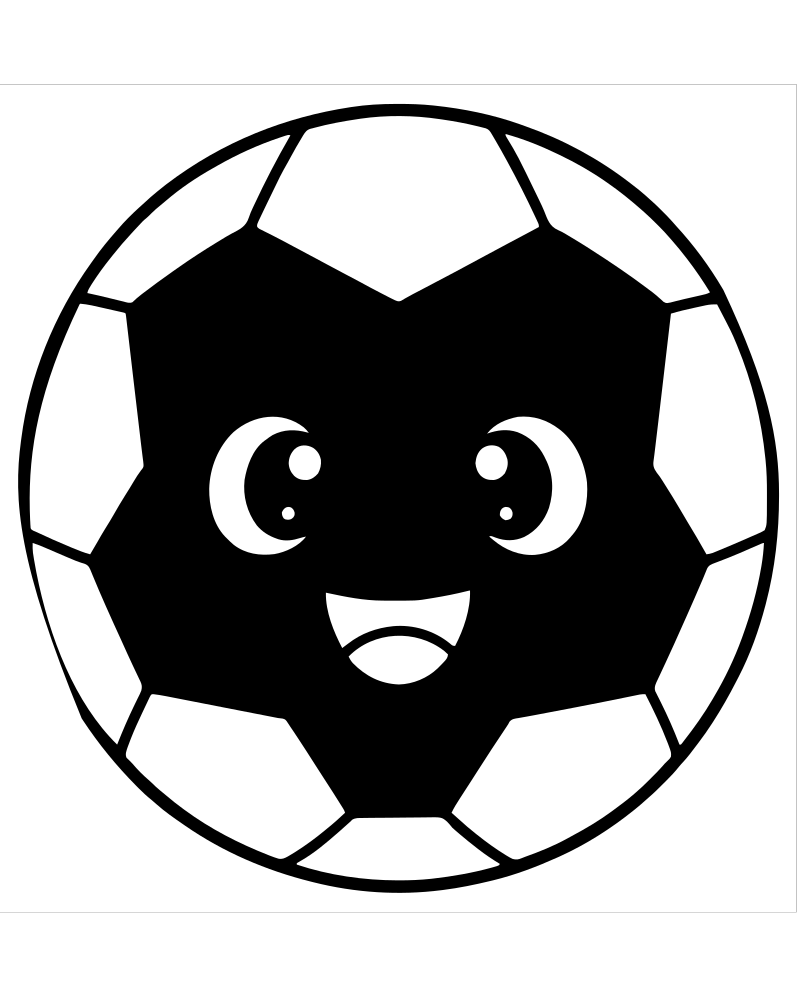 Soccer Ball — free printable Soccer coloring page for kids